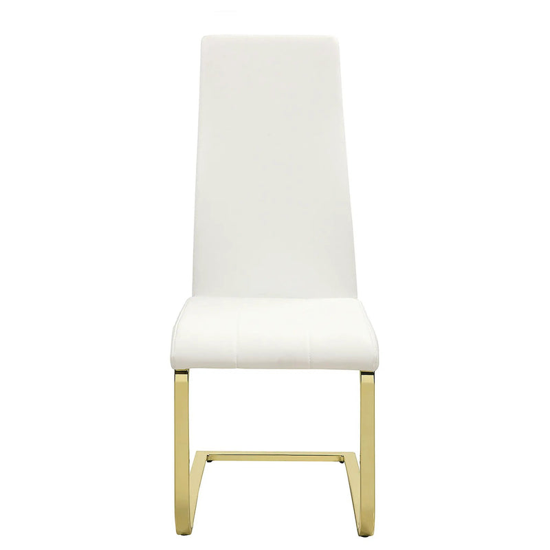 Whittingham - Dining Side Chair (Set of 4) - White / Gold by HouseOfZazla