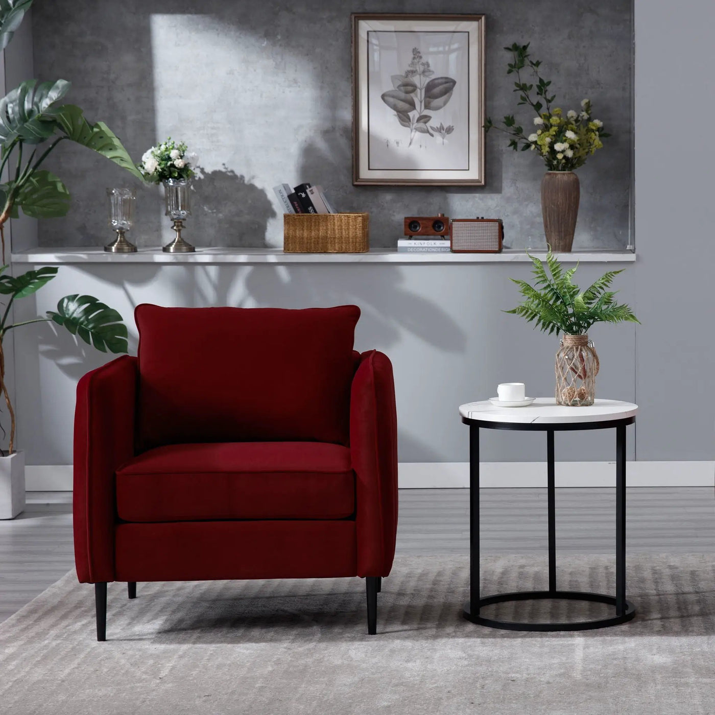 Accent Chair With Pillow For Living Room by HouseOfZazla