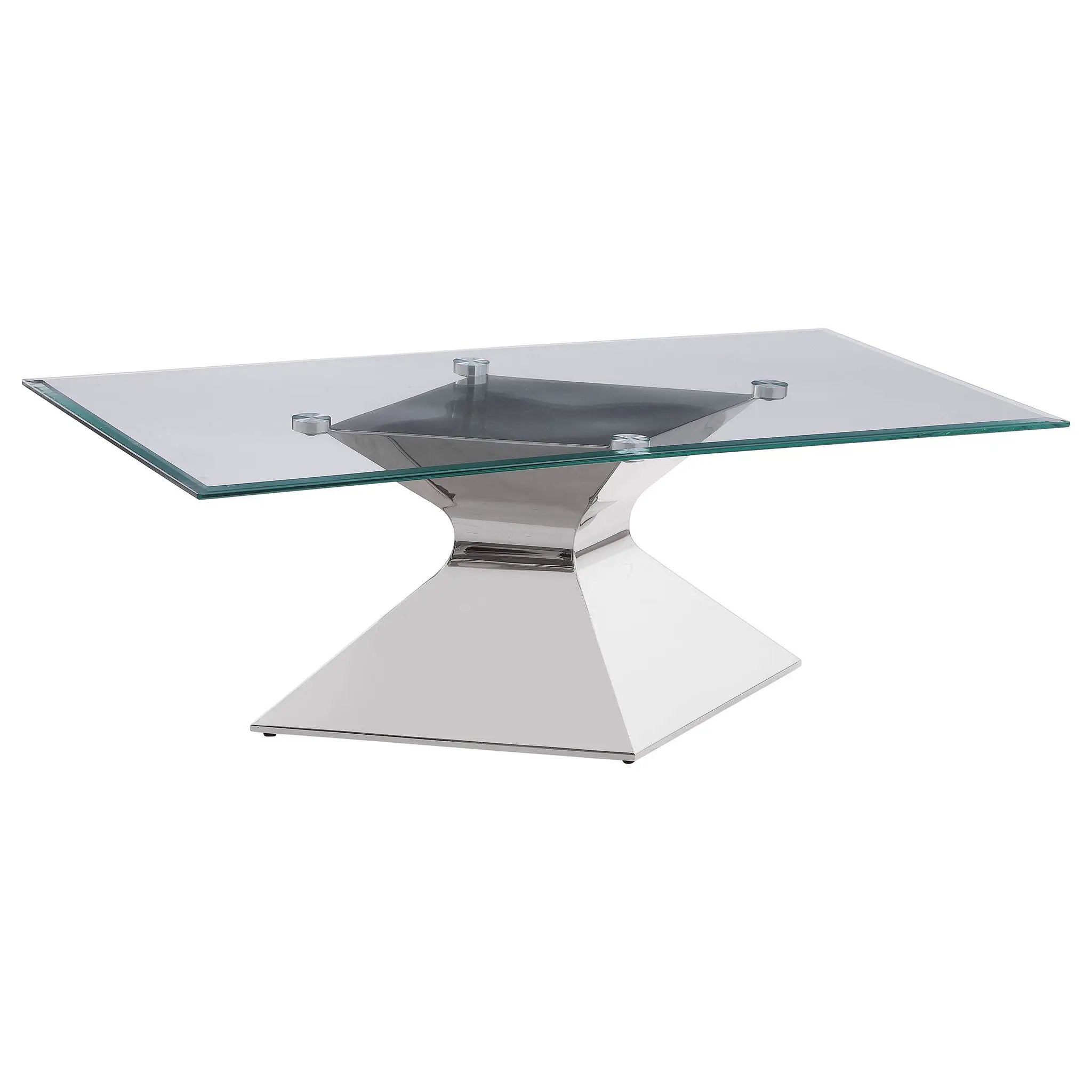 Jenny 3-piece Rectangular Coffee and End Table Set Chrome by Unique Piece Furniture