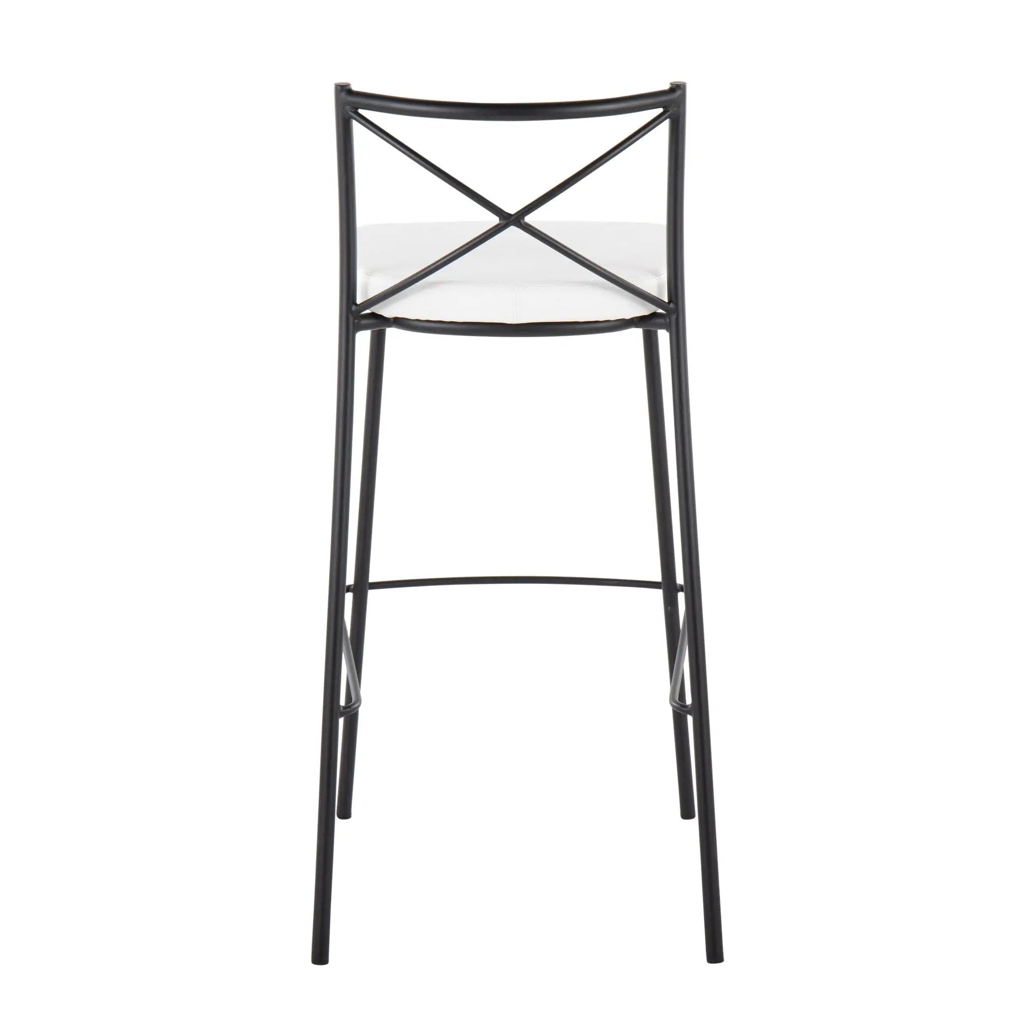 Modern Charlotte - Contemporary Fixed Height Barstool (Set of 2) by Unique Piece Furniture