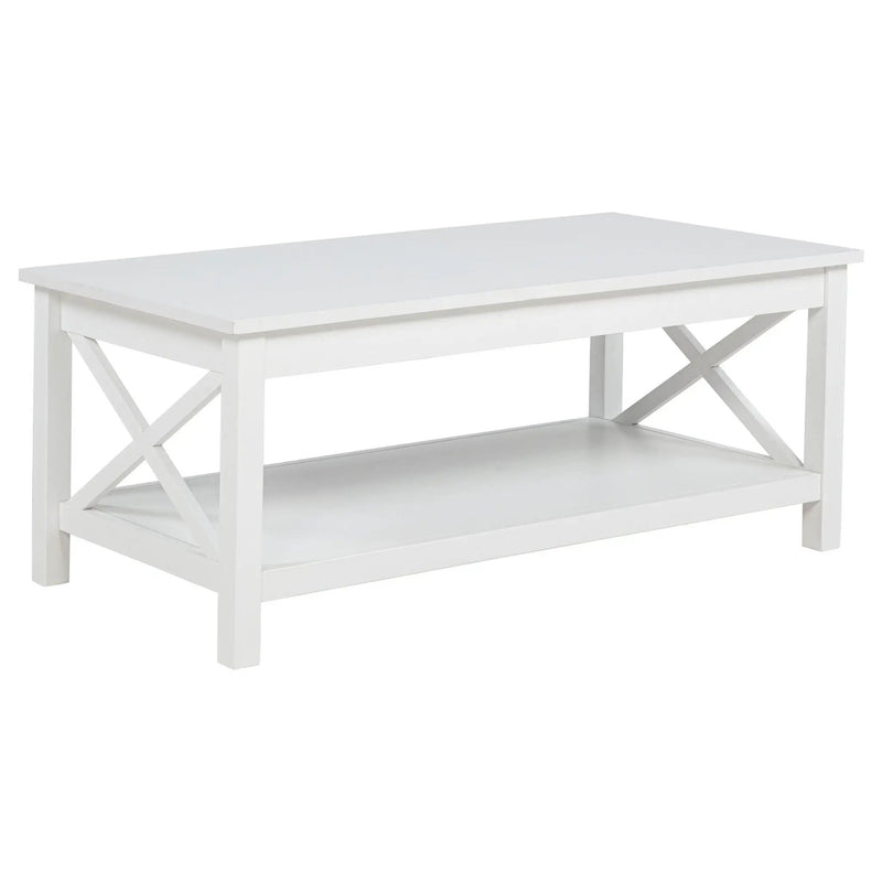 Skyview 44-inch Rectangular Lift Top Coffee Table White by Unique Piece Furniture