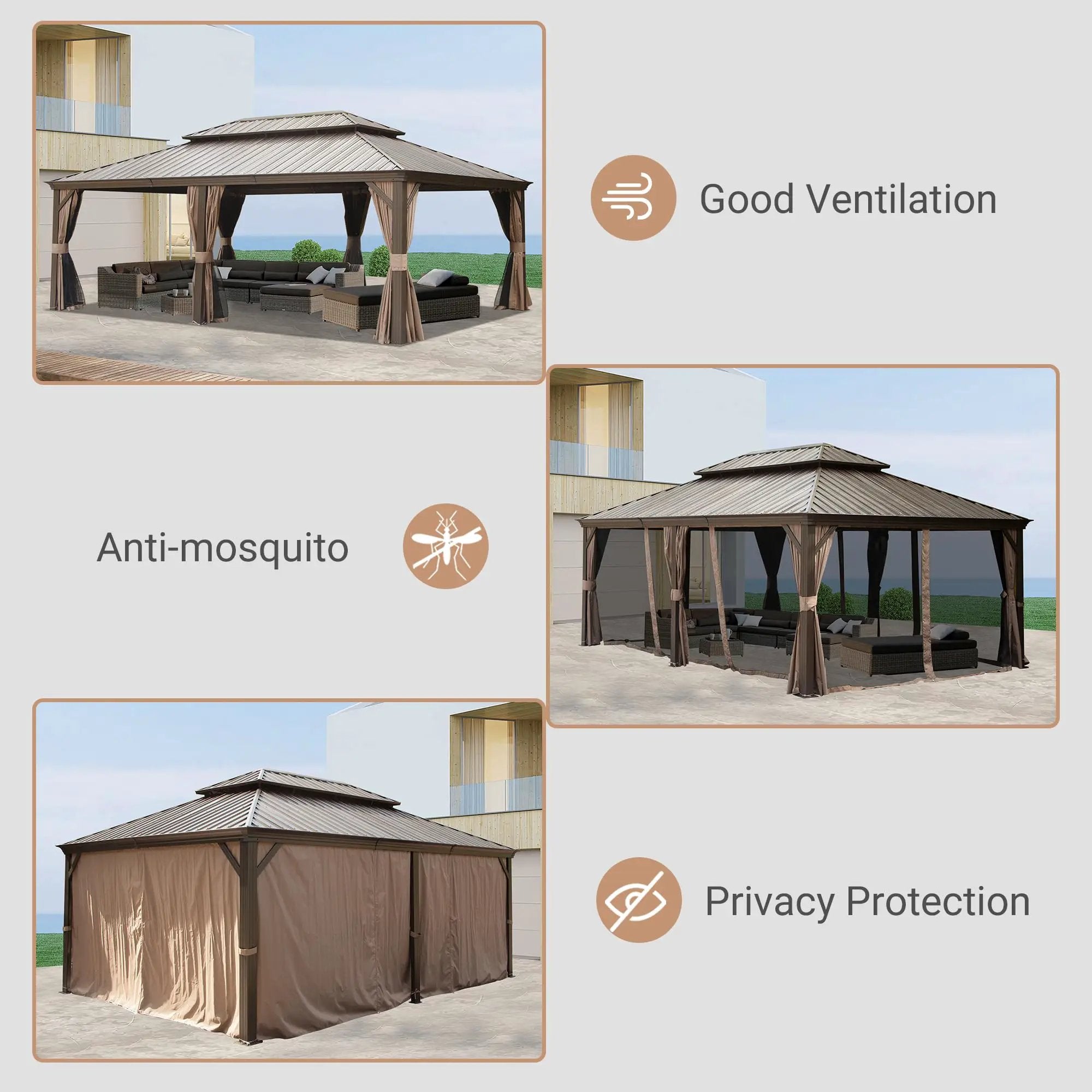 12' X 18' Hardtop Gazebo by HouseOfZazla