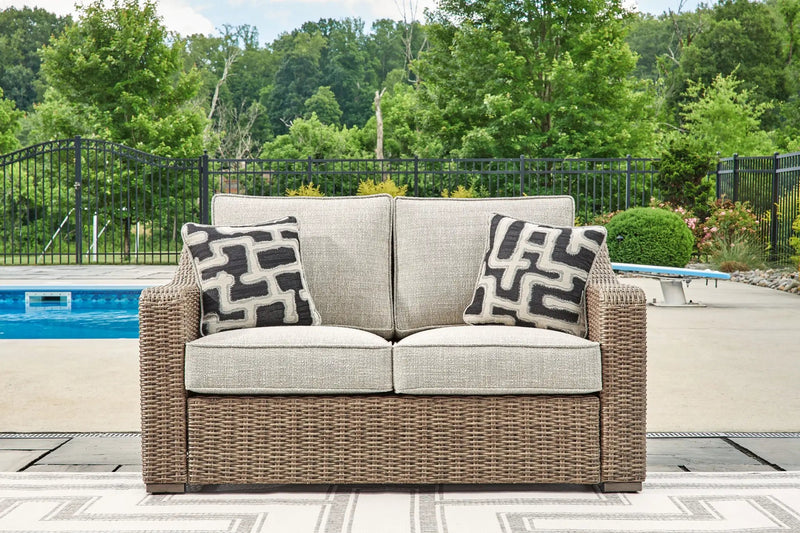 Beachcroft - Loveseat With Cushion - Beige by Unique Piece Furniture