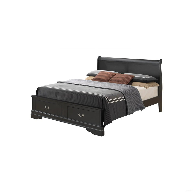 Upholstered Panel Sleigh Bed Design by Unique Piece Furniture