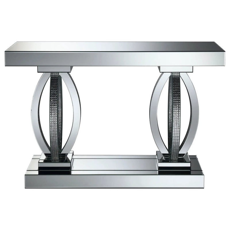 Drea - Entryway Sofa Console Table - Silver