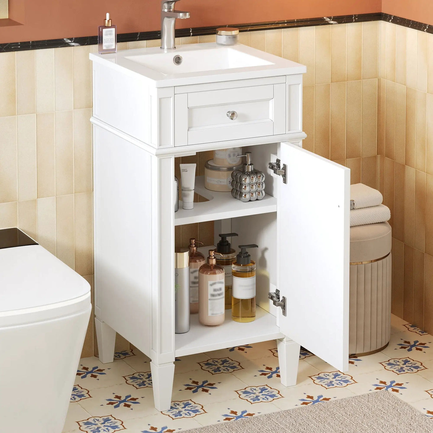 French Style Bathroom Vanity With Sink by HouseOfZazla