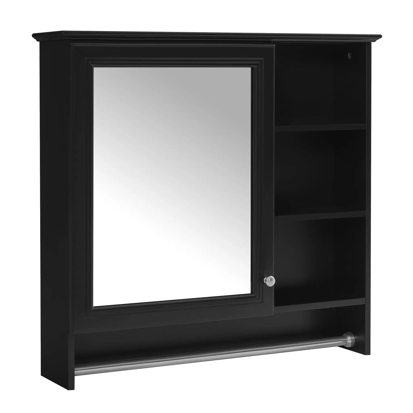 Wall Mount 2 In 1 Mirror Cabinet With Adjustable Shelf, Soft-Closing Hinges by HouseOfZazla