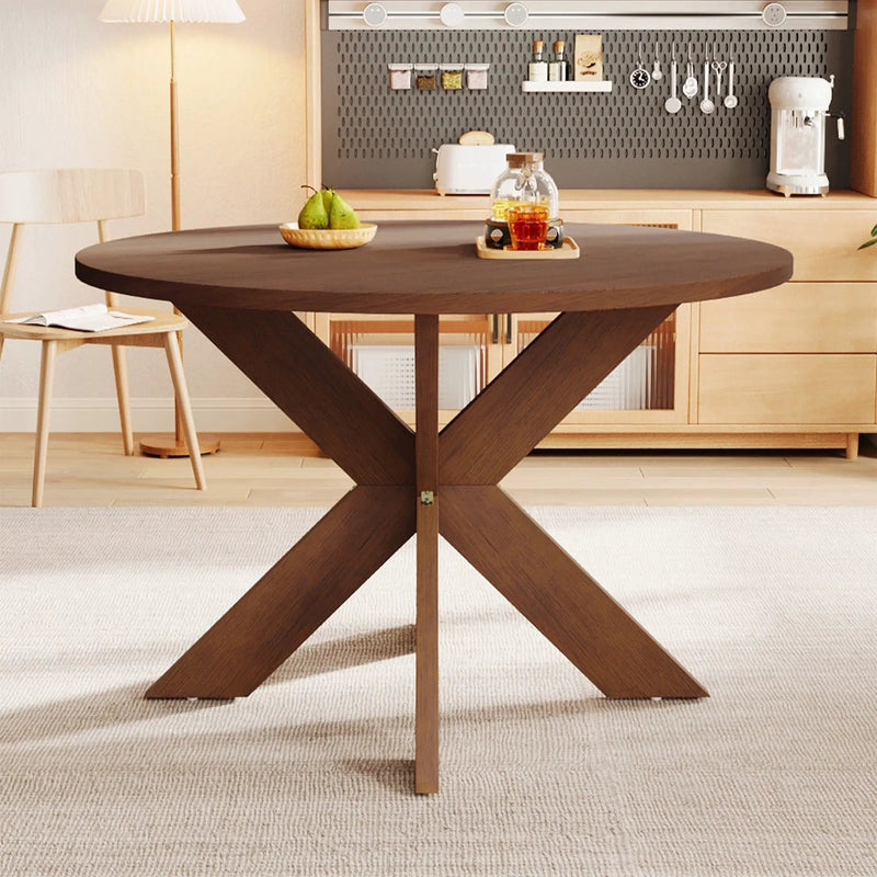 Round Dining Table Kitchen Table - Cherry by HouseOfZazla
