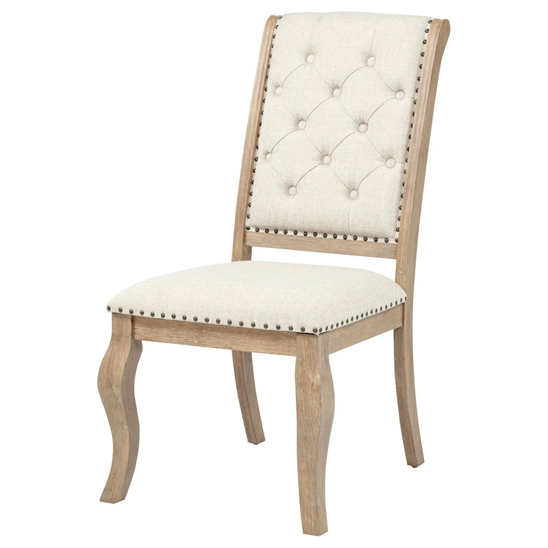 Brockway Upholstered Dining Chair Barley Brown (Set of 2) by Unique Piece Furniture