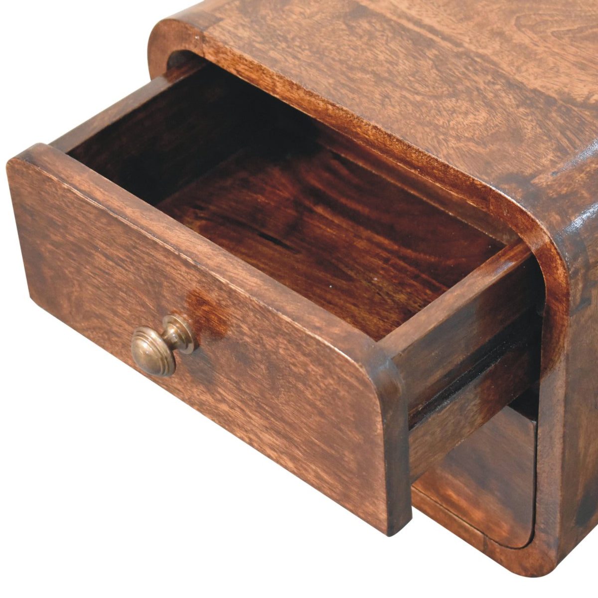 Solid Wood Mini Curved Nightstand, photo 5 of 10