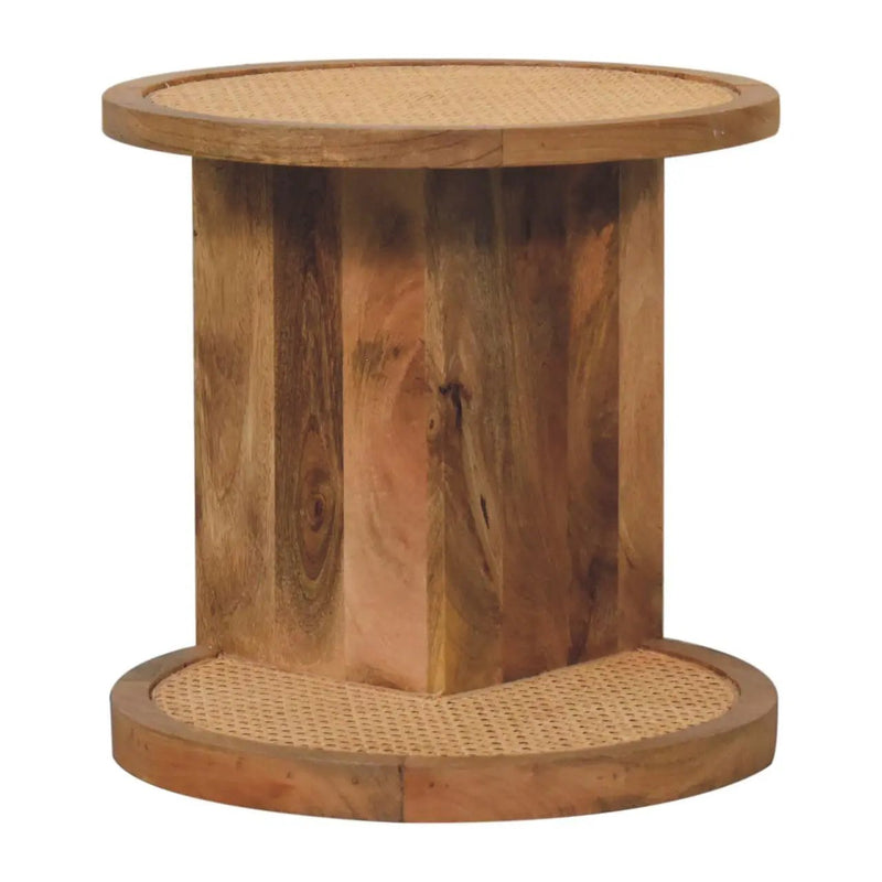 Close Knit Corner End Table - Oak by HouseOfZazla