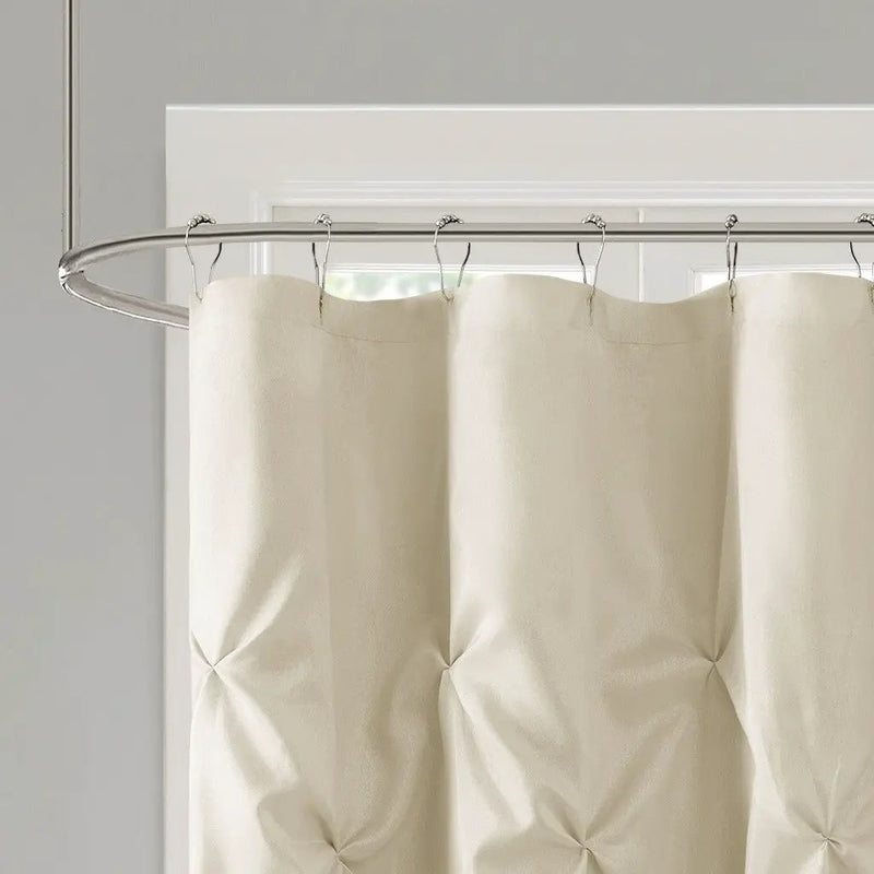 Tufted Semi-Sheer Shower Curtain by HouseOfZazla