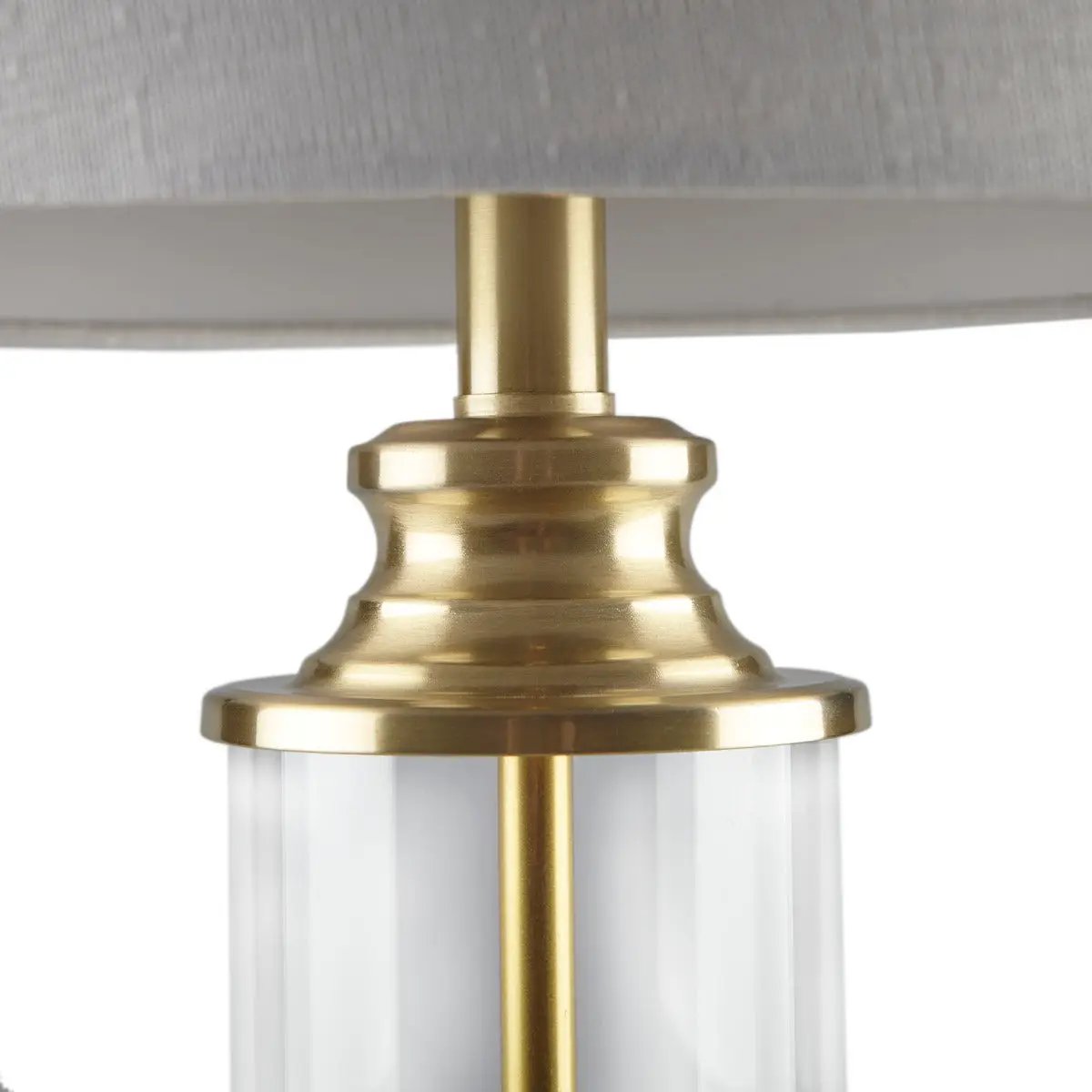 Clarity Glass Cylinder Table Lamp Set of 2 by HouseOfZazla