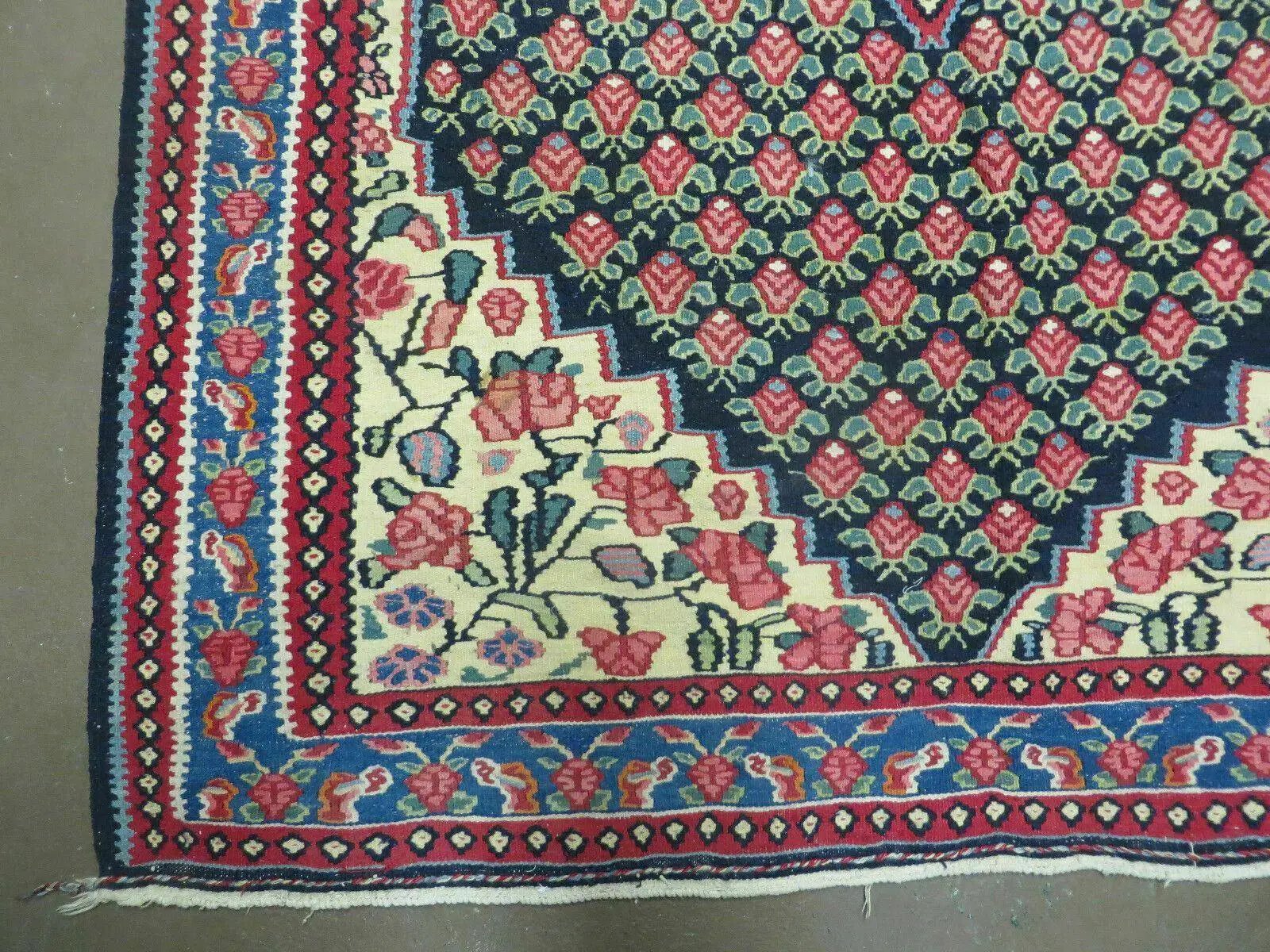4' X 6' Vintage Handmade Turkish Flat weave Rug Tribal by Jewel Rugs