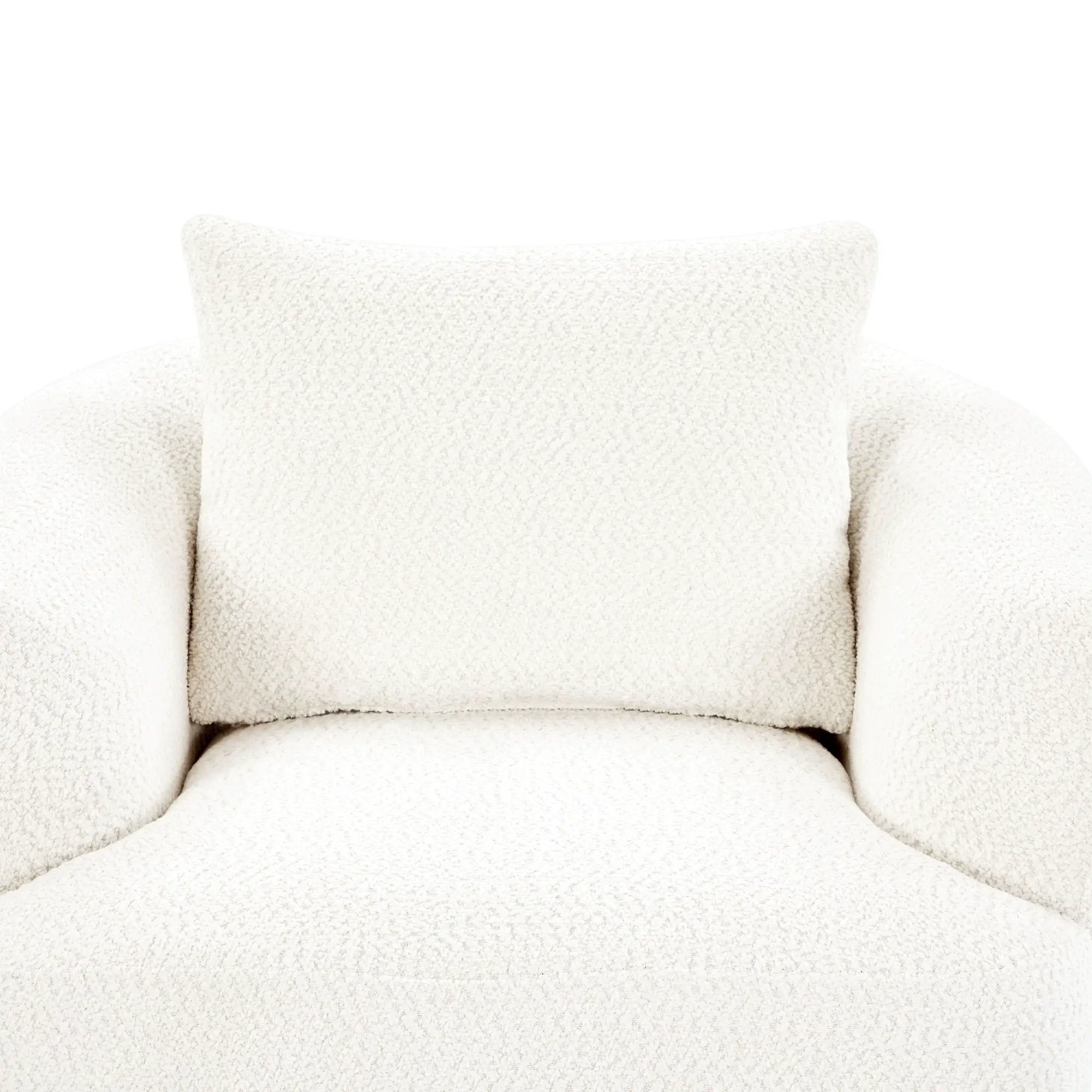 360° Swivel Barrel Sofa Chair With Throw Pillow, Upholstered Accent Chair by HouseOfZazla