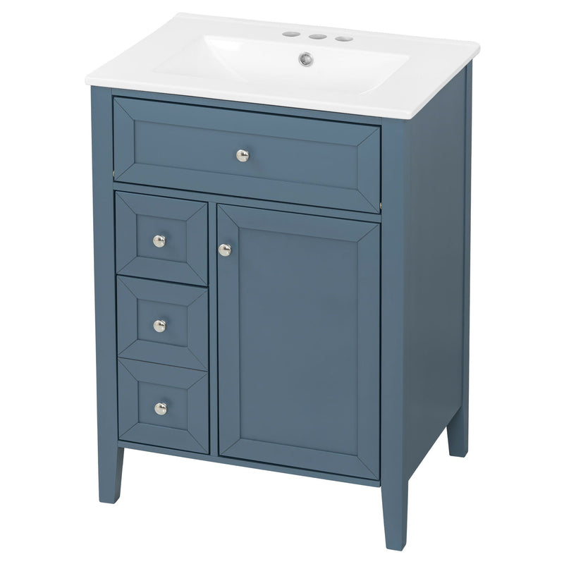 Bathroom Vanity With Sink, Soft Closing Cabinet by HouseOfZazla