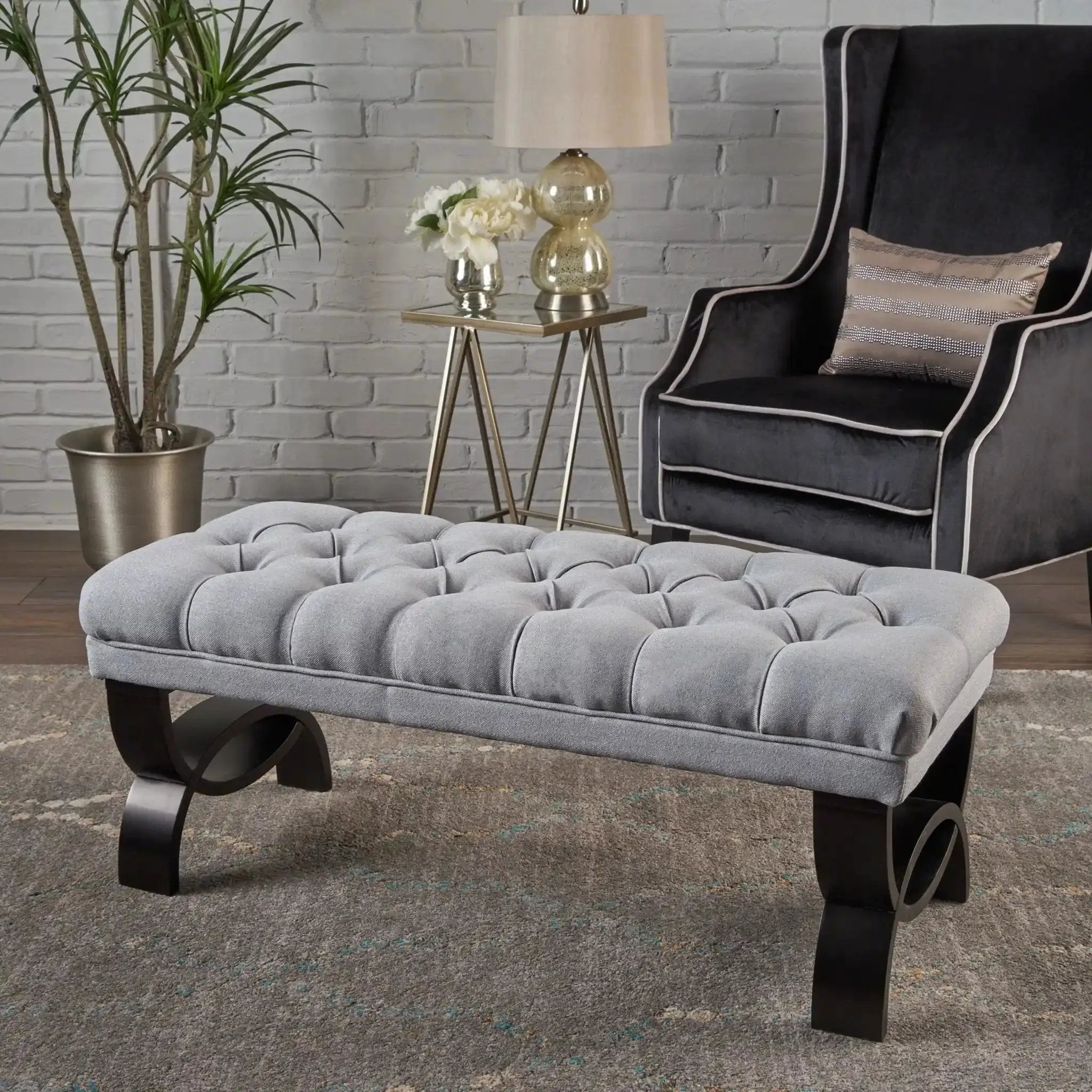 Hilton Ottoman Bench Classic Style by HouseOfZazla