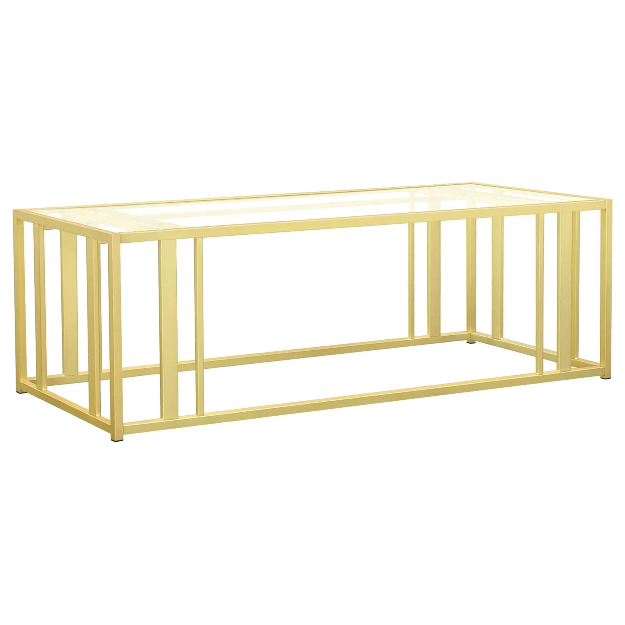 Adri 3-piece Coffee and End Table Set Matte Brass by Unique Piece Furniture