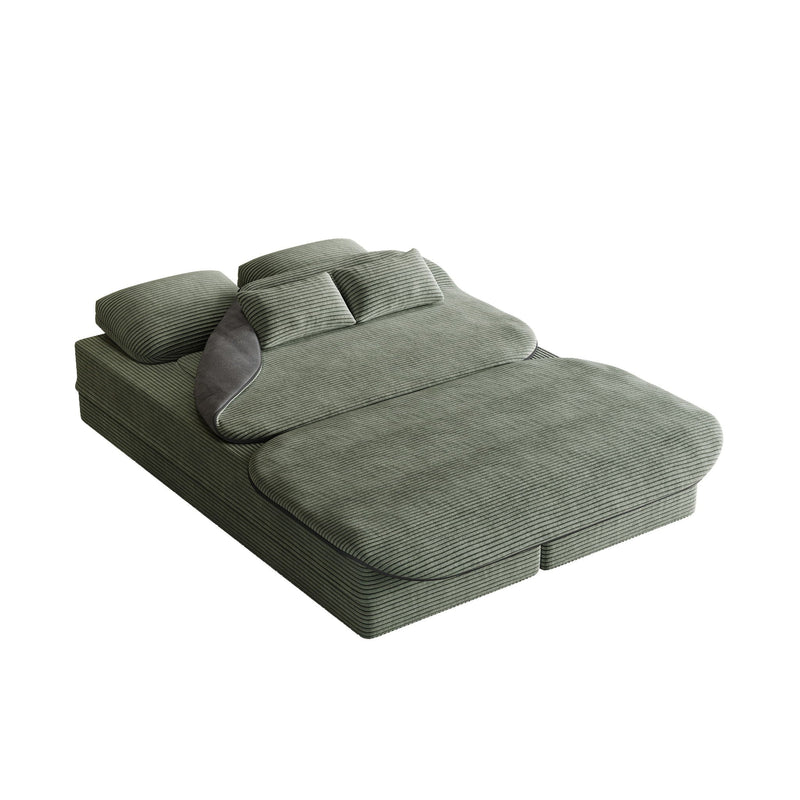 2 In 1 Foldable Sofa Bed With Multi Functional Blanket by HouseOfZazla