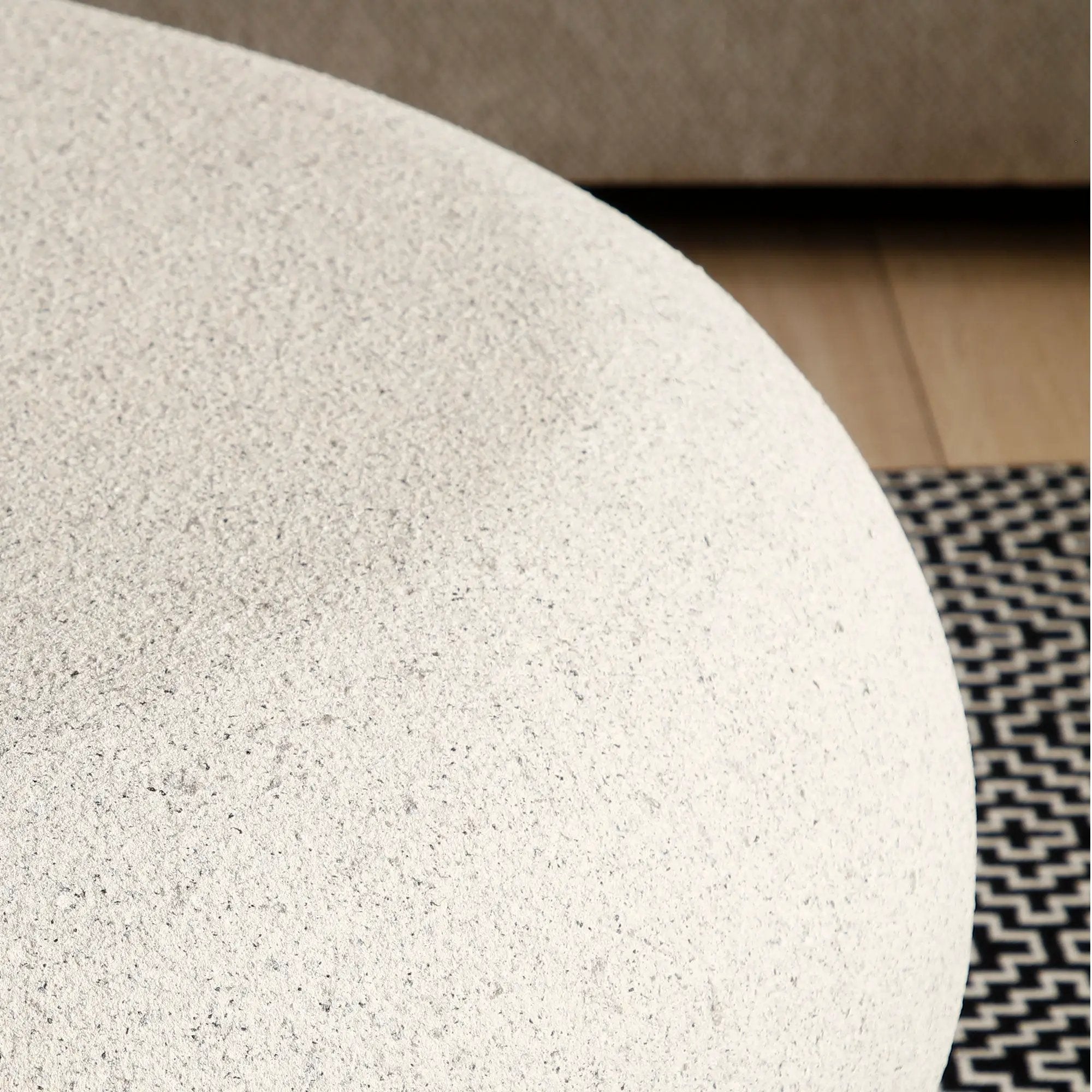 43.31'' Fiberglass Elliptical Coffee Table for Living Room by HouseOfZazla