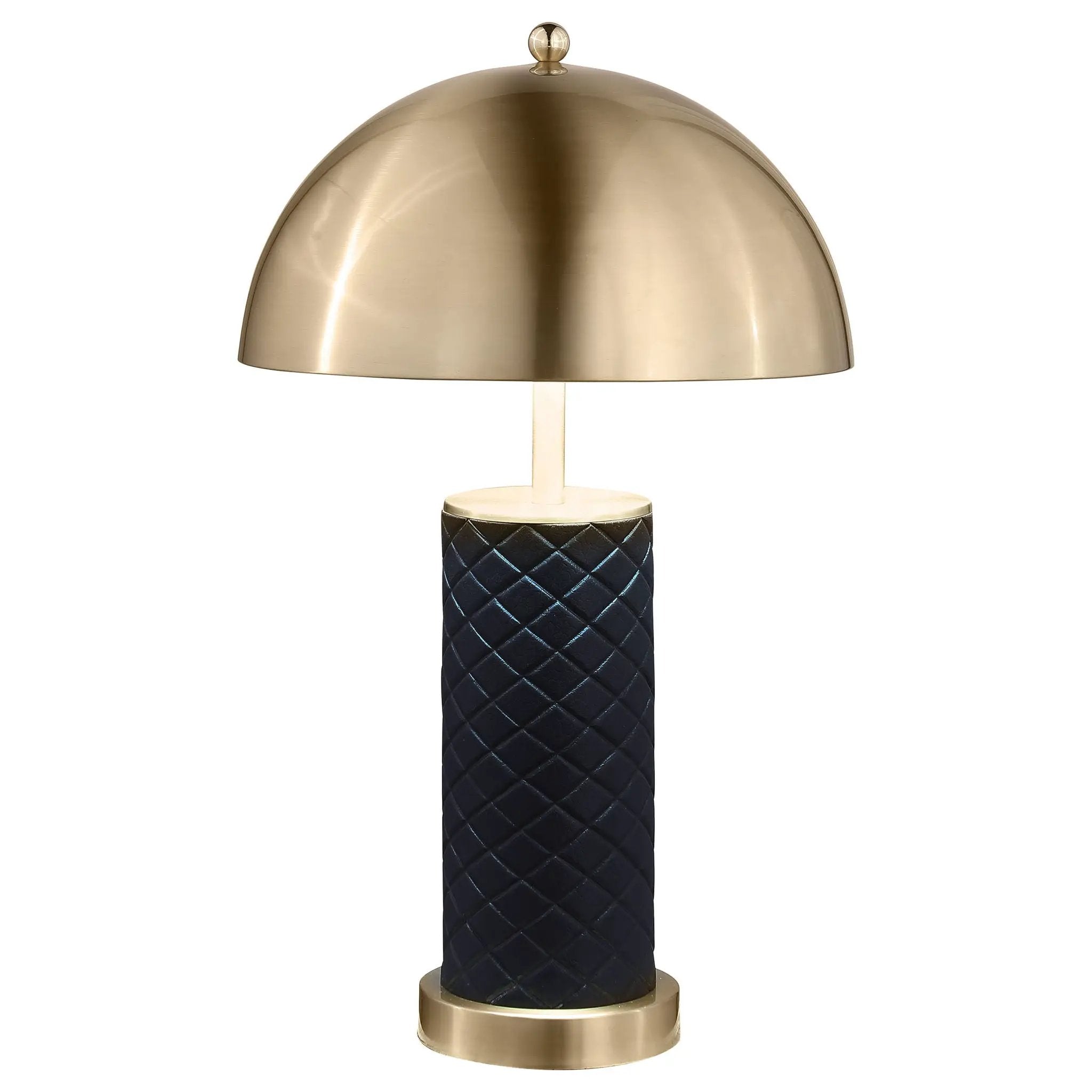 Mantova - Dome Quilted Lamp (Set of 2) - Black by HouseOfZazla