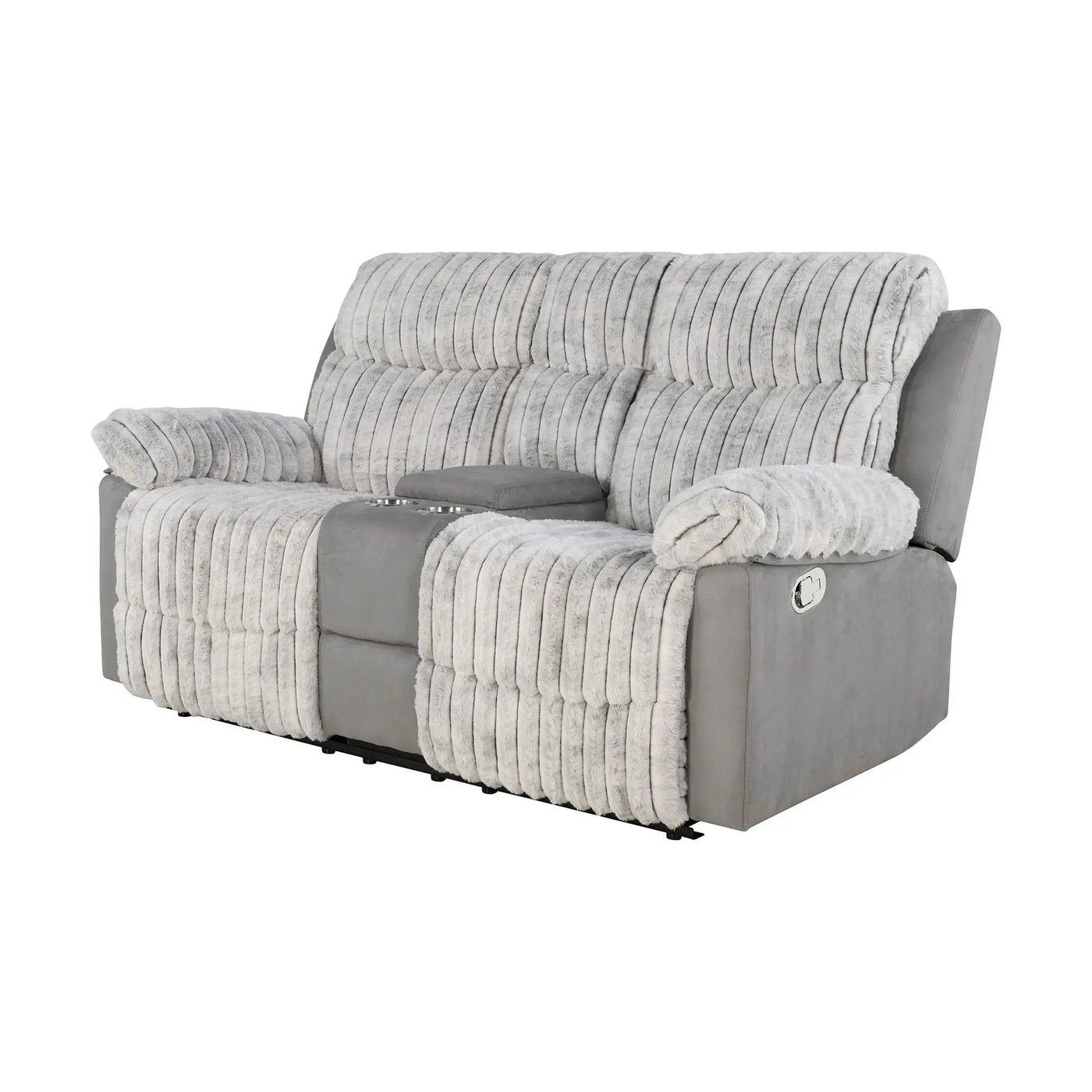 Bruni - Console Reclining Loveseat With Manual Recline by Unique Piece Furniture