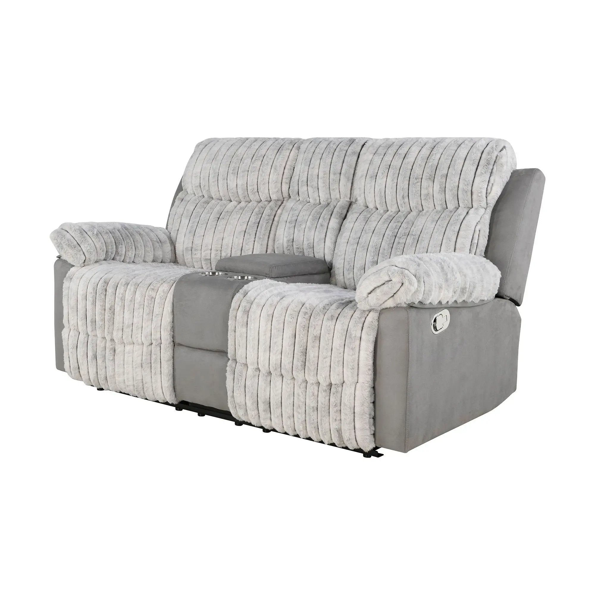Bruni - Console Reclining Loveseat With Manual Recline by Unique Piece Furniture