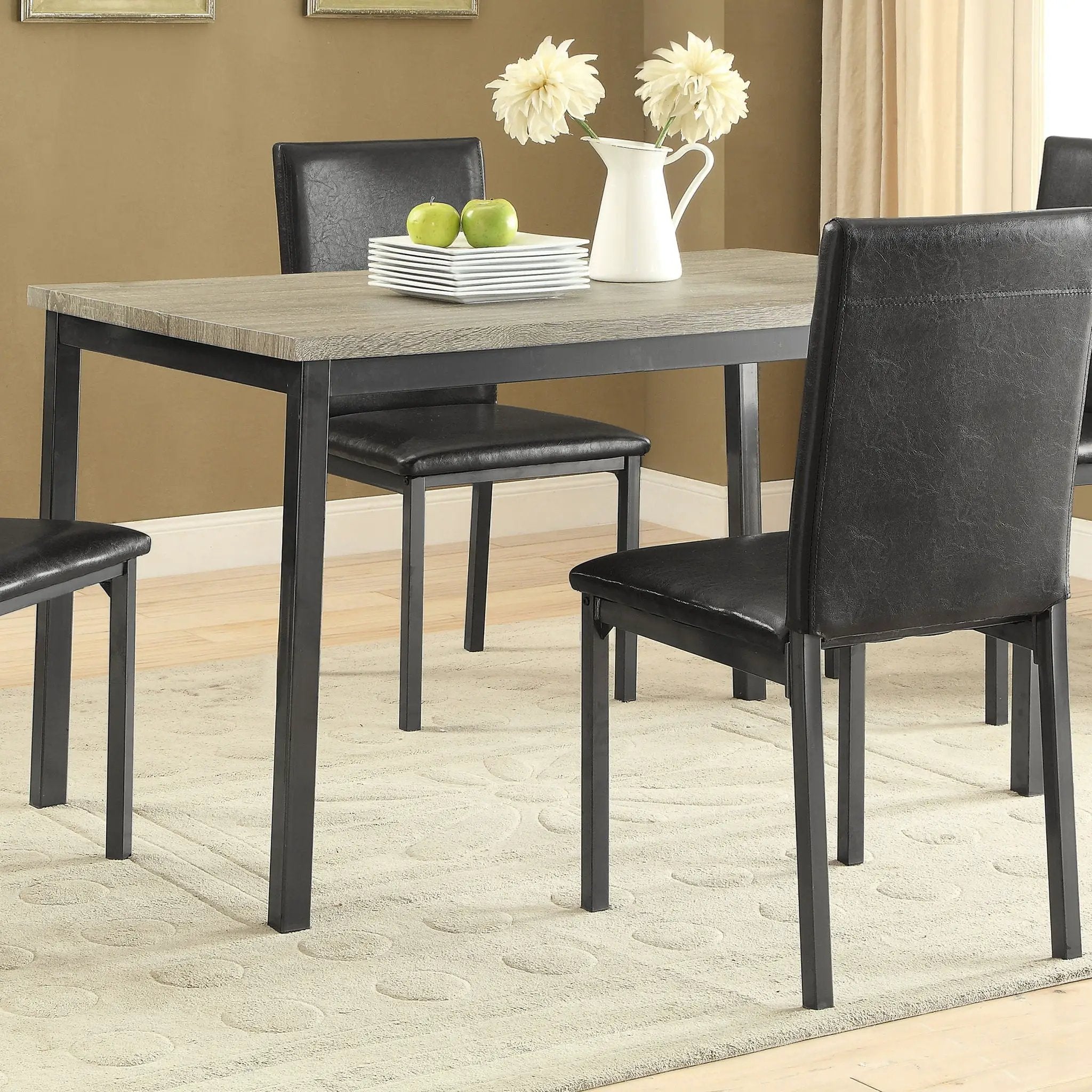 Garza Rectangular 48-inch Engineered Wood Dining Table Grey by Unique Piece Furniture