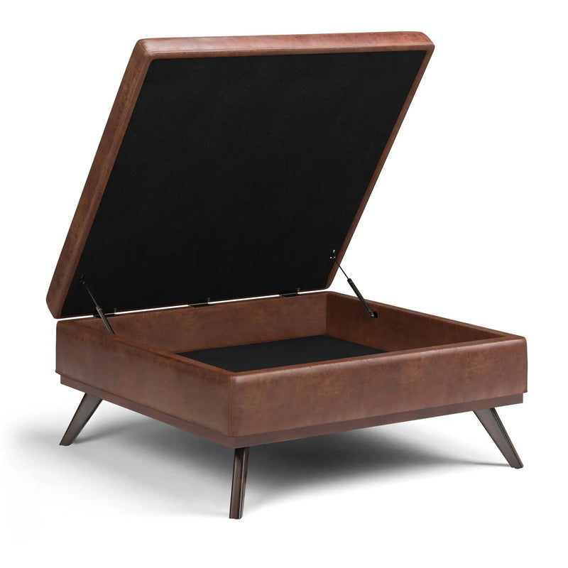 Owen - Multifunctional Square Coffee Table Storage Ottoman by HouseOfZazla