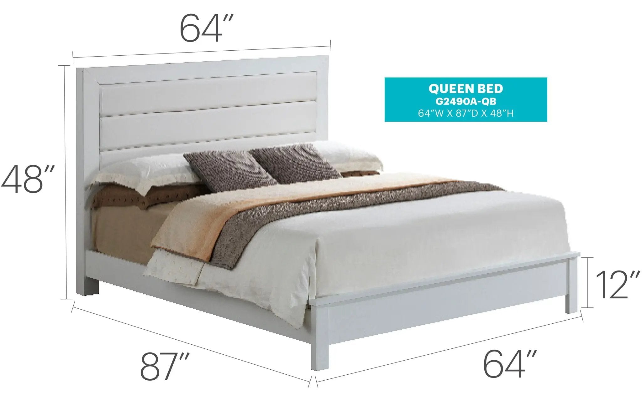 Transitional Modern Design Bed by HouseOfZazla