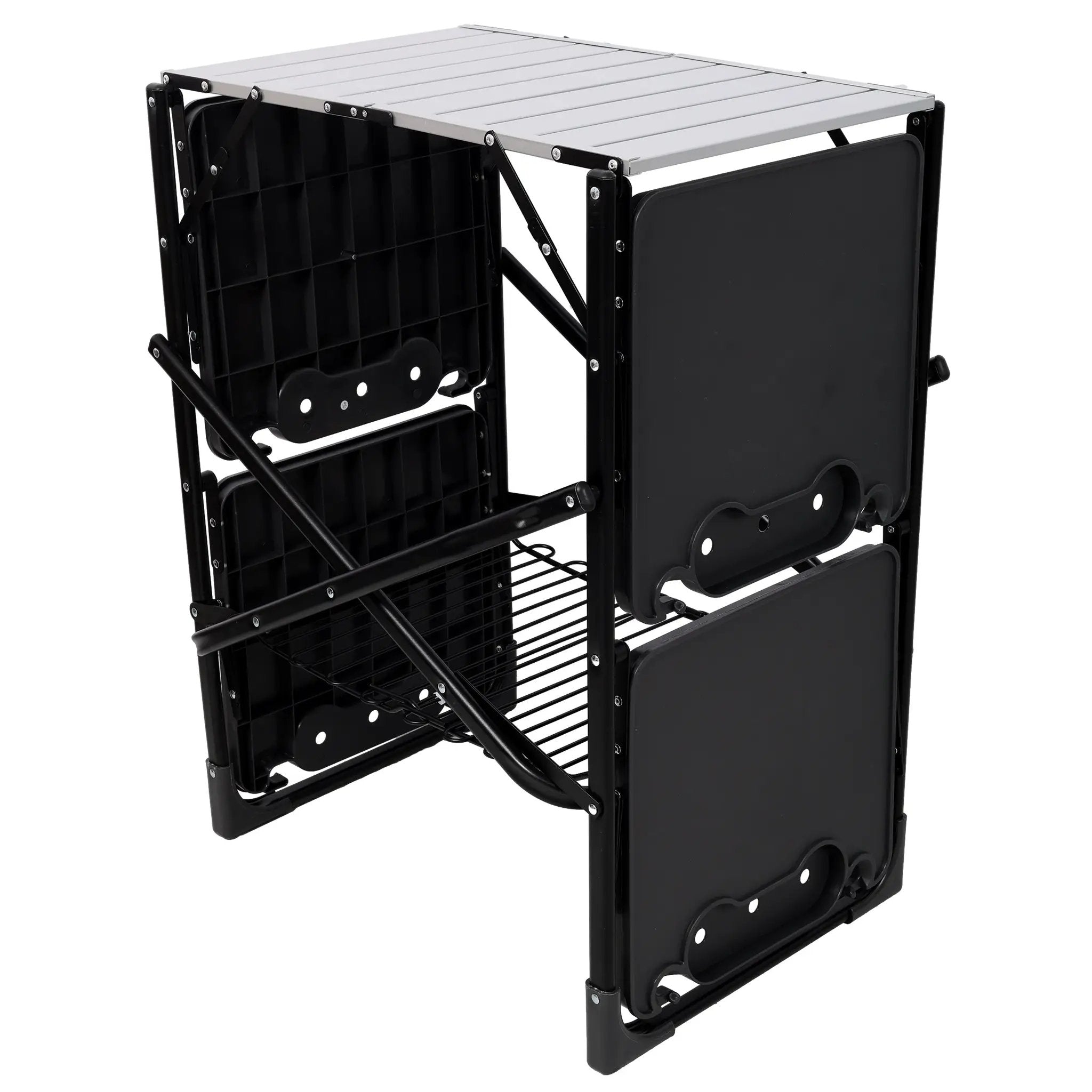 Folding Camping Kitchen Table - Portable Outdoor Cooking Station by HouseOfZazla