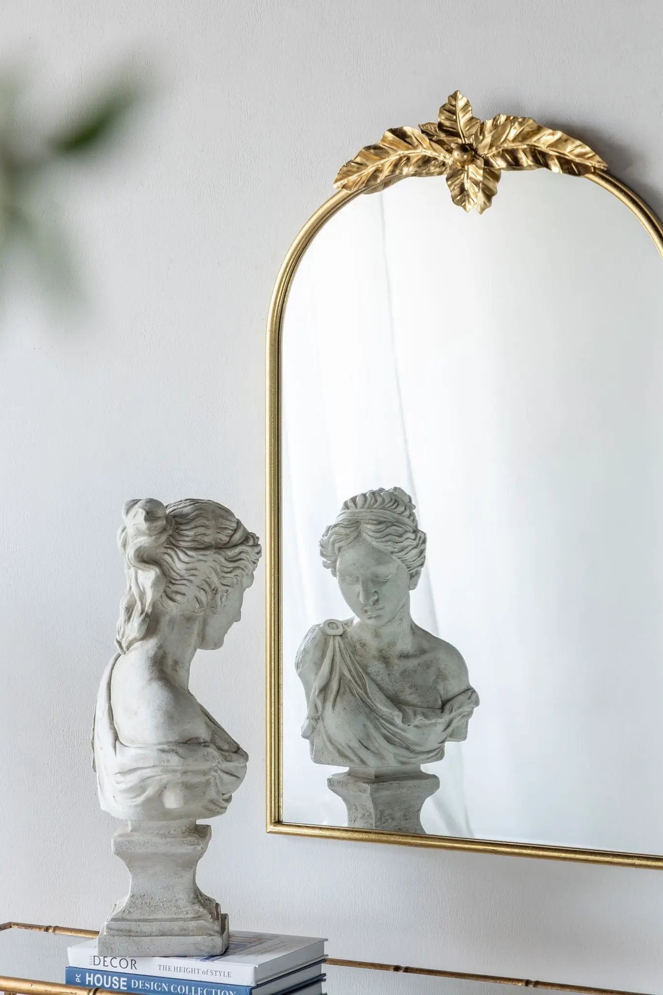 Arched Wall Mirror With Metal Frame, Wall Mirror For Living Room by HouseOfZazla