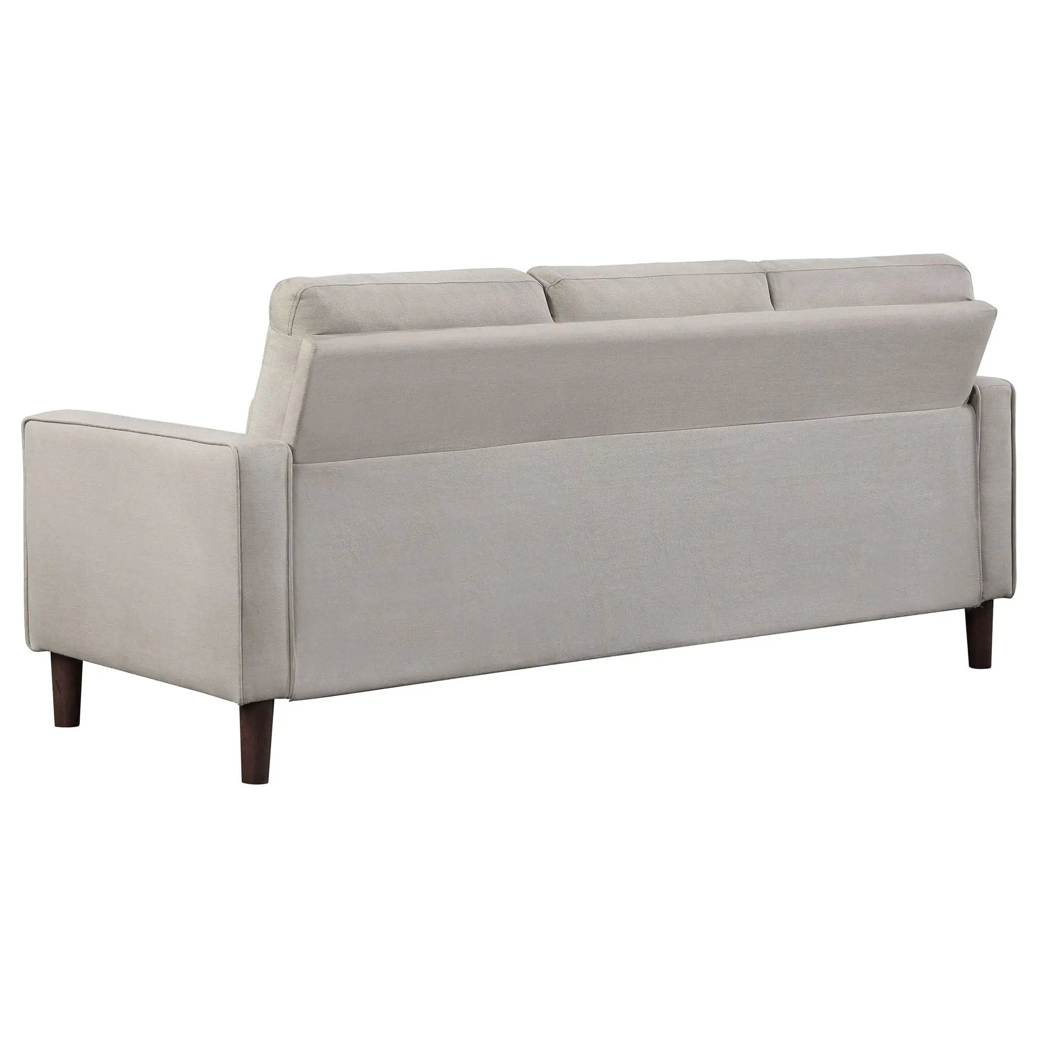 Bowen 3-piece Upholstered Track Arm Tufted Sofa Set Beige by Unique Piece Furniture