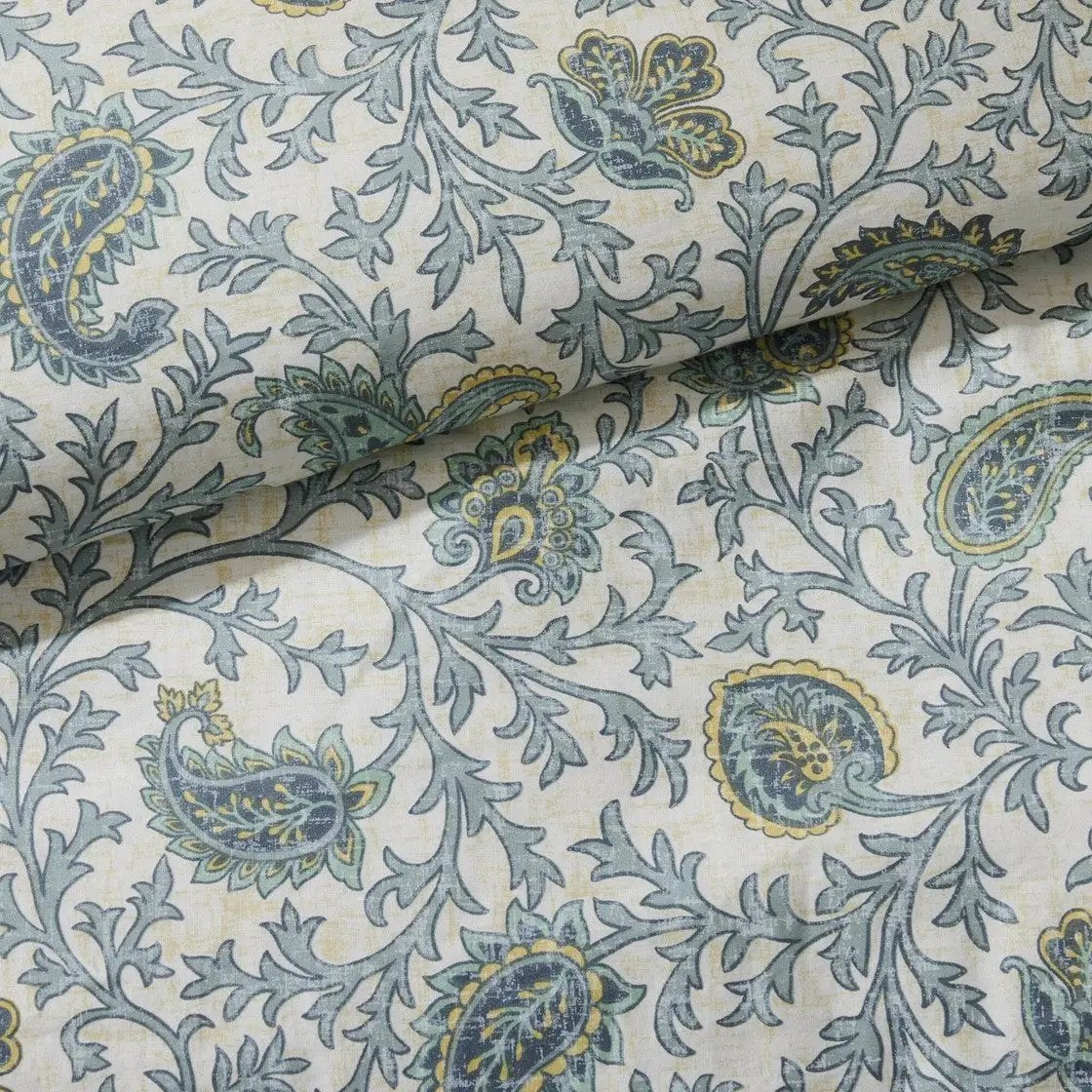 9 Piece Cotton Percale Comforter Set Aqua by HouseOfZazla