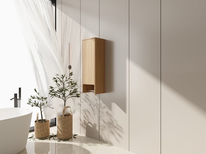 12 Inch Small Wall Mounted Side Cabinet by HouseOfZazla