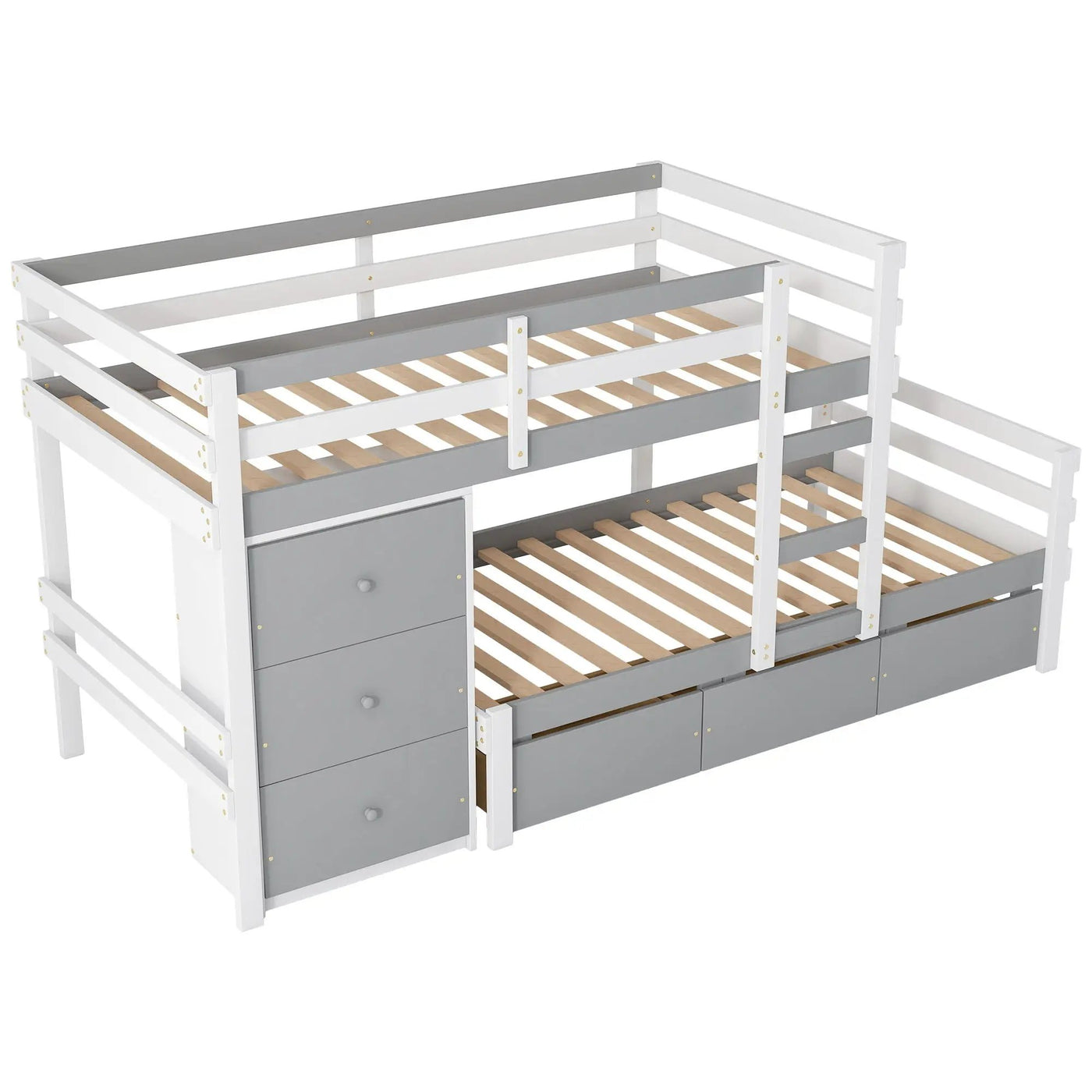 Loft Bunk Bed With Drawers And Ladder by HouseOfZazla