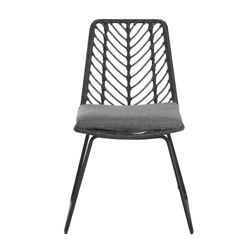 DEJA Chair 2PCS with 2 Cushions, Gray by HouseOfZazla