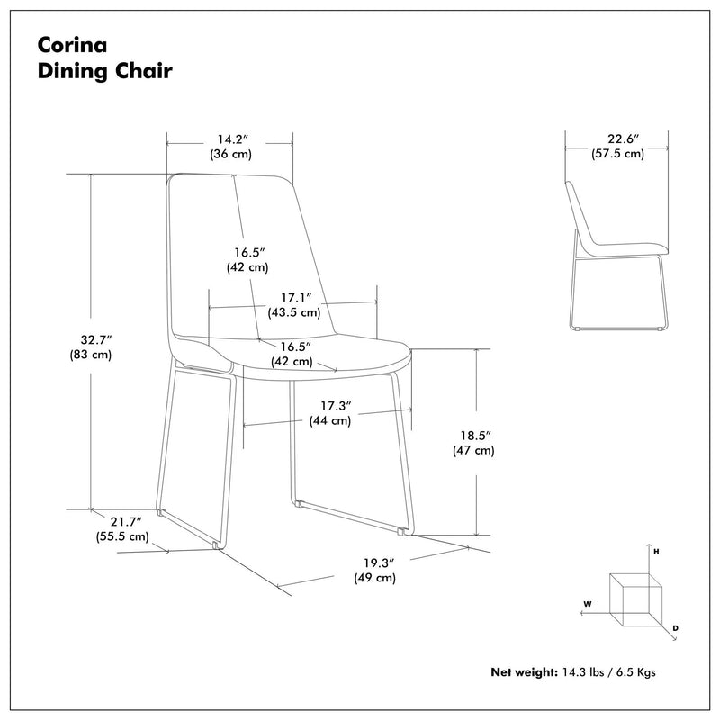 Corina - Upholstery Dining Chair (Set of 2) by HouseOfZazla