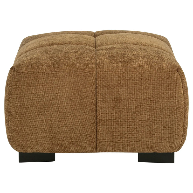 Octavia Upholstered Rectangular Ottoman Amber by Unique Piece Furniture