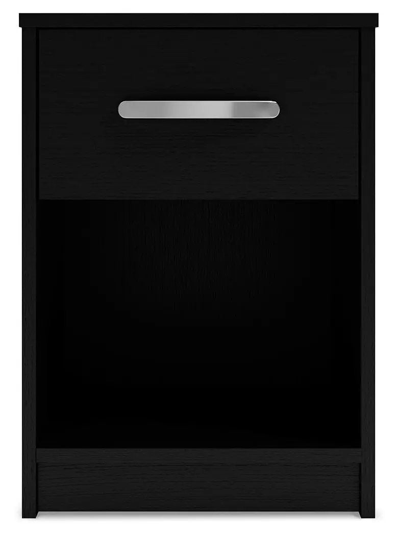Finch - One Drawer Night Stand - Black by Unique Piece Furniture