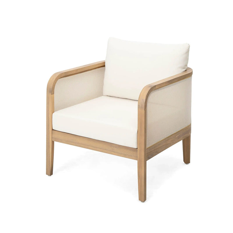 Outdoor Acacia Wood Patio Club Chair by HouseOfZazla