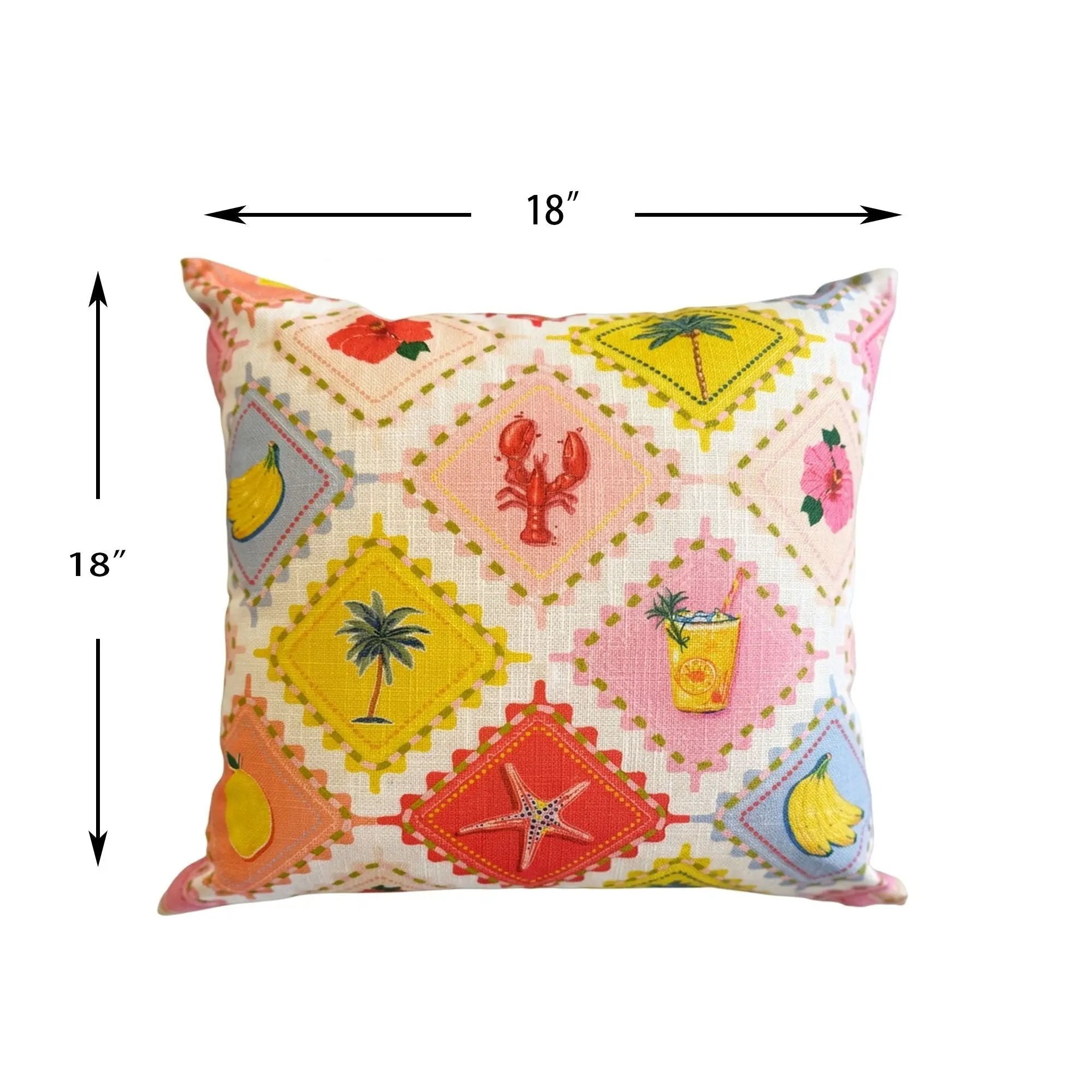 Outdoor Pillows, Weather Resistant (Set of 2) - Multi by HouseOfZazla