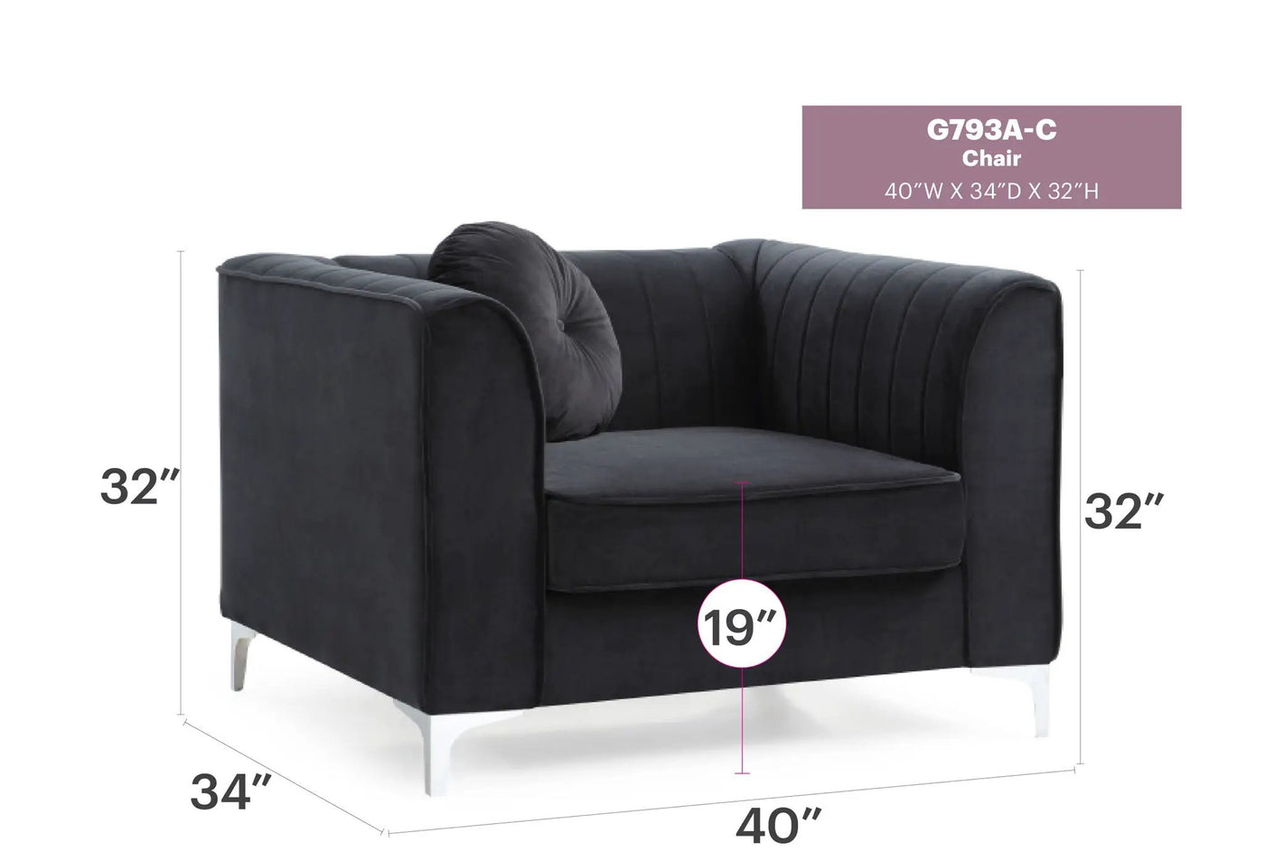 Contemporary Sloped Armchair by HouseOfZazla