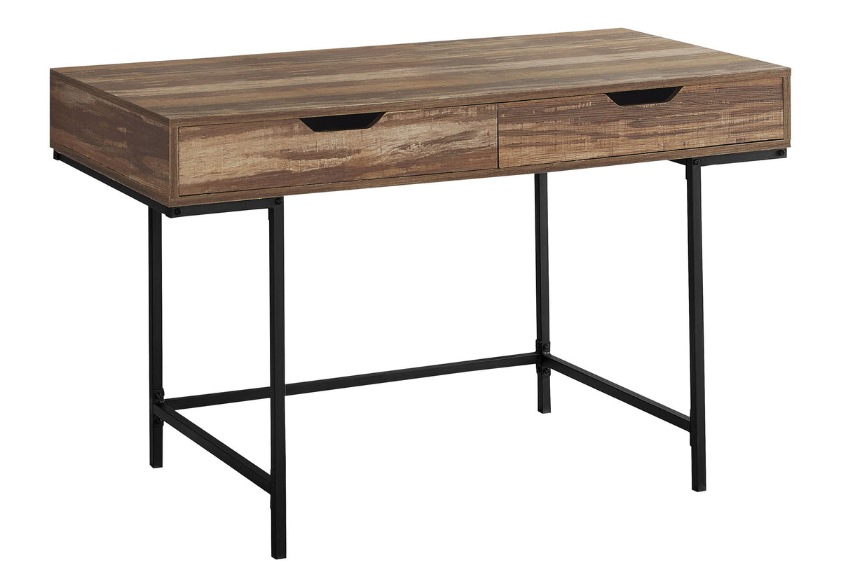 Contemporary Computer Desk with Storage Drawers - Stone-Look Finish, photo 6 of 24