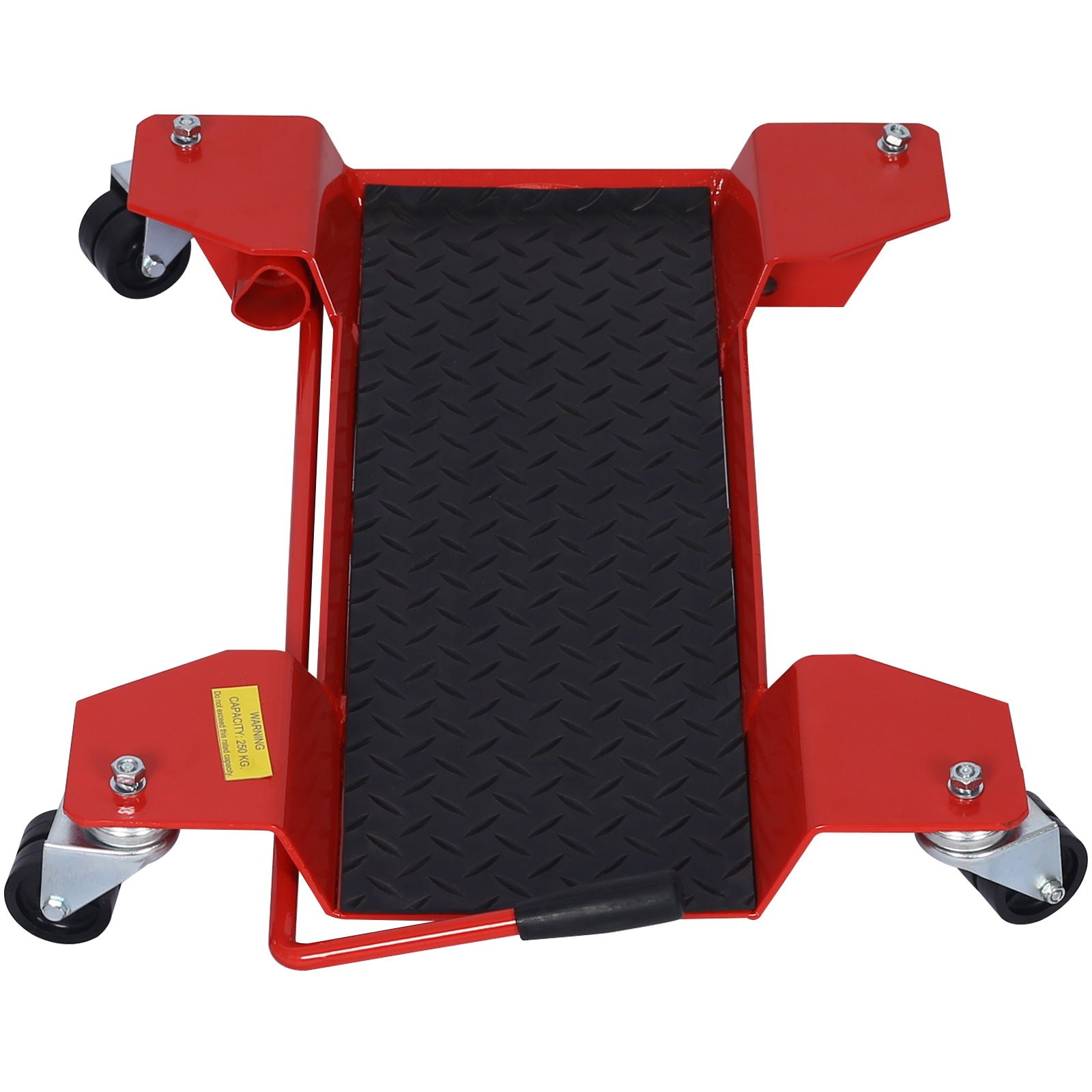 Metal Motorcycle Center Stand Move Dolly For Easy Bike Moving - Red by HouseOfZazla