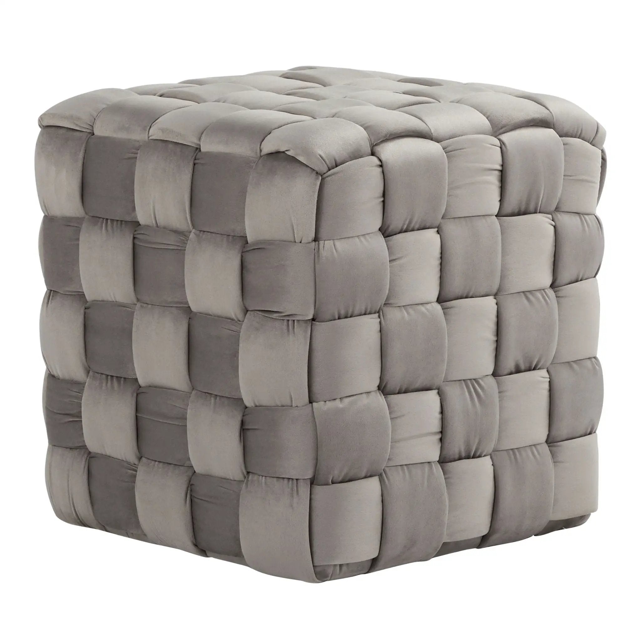 Square Braided Ottoman - by Unique Piece Furniture