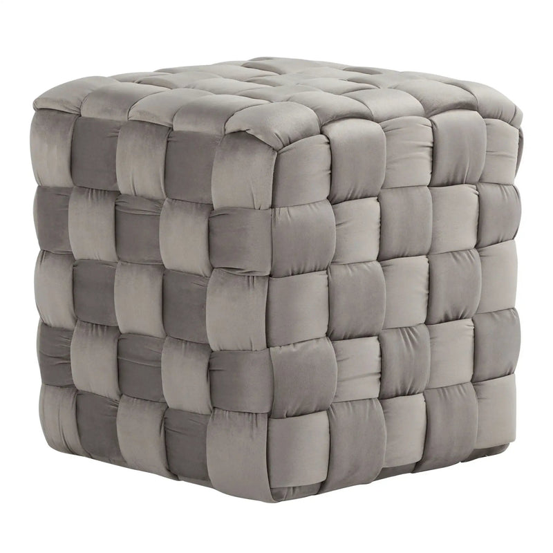 Square Braided Ottoman - by Unique Piece Furniture
