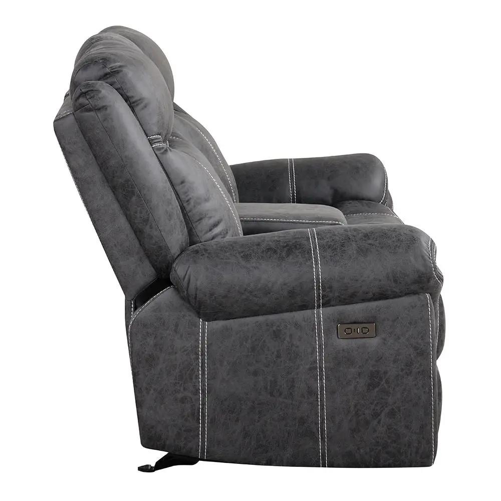Zubaida - Loveseat w/USB Dock & Console (Glider & Motion) by Unique Piece Furniture