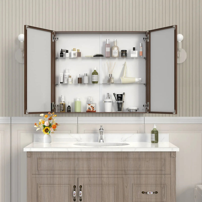 Medicine Cabinet, Wall Mounted Bathroom Mirror With Storage by HouseOfZazla