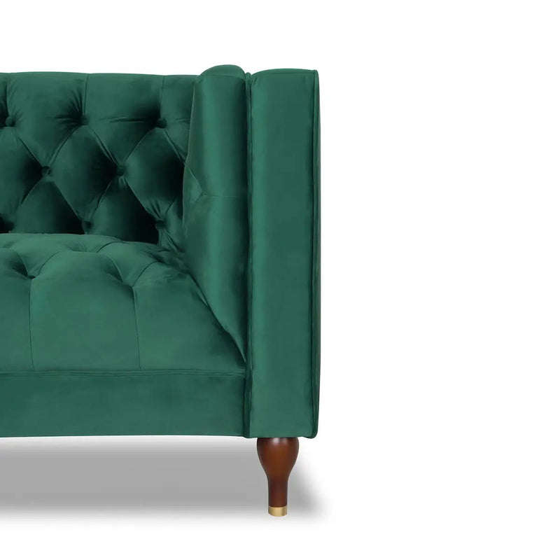 Evelyn - Mid-Century Modern Tufted Back Lounge Chair by HouseOfZazla
